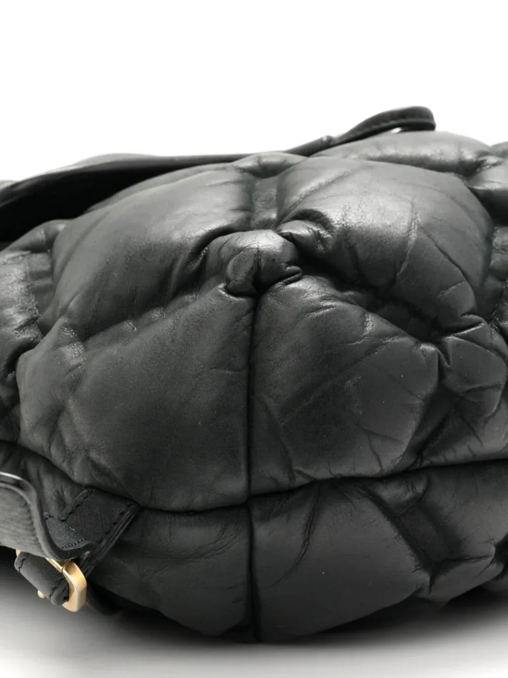 Chanel Iridescent Calfskin Quilted Chesterfield Backpack Black Shoulder Bag